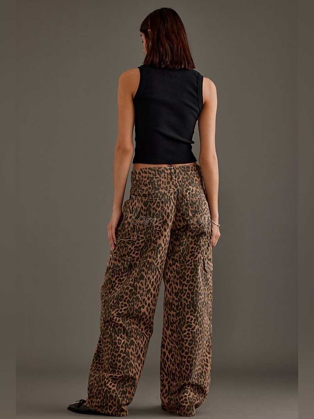 Damson Madder Leopard Carpenter Cargo Pants UK 8 / US 4 - Picture 9 of 16